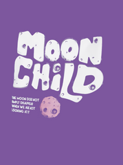 Women Lavender Oversized T-shirt - The Moon child