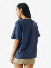 Women Blue Oversized T-shirt - The Moon child