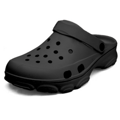 Men Gemini Black Clogs/Sandals with Adjustable Back Strap | Comfortable & Lightweight| Stylish & Anti-Skid| Waterproof