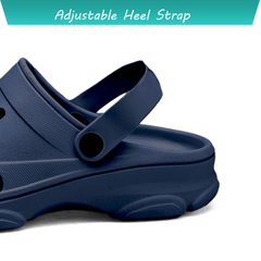 Men Gemini Navy Clogs/Sandals with Adjustable Back Strap | Comfortable & Lightweight| Stylish & Anti-Skid| Waterproof