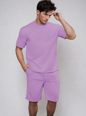 Men's Solid Co-ord Set | Lounge-wear | Beach Wear