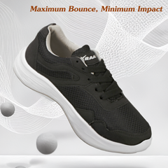 The Trip Star Black Running Shoe with EVA Sole  | Sports,Walking,Jogging,Casual| Lightweight & Comfortable