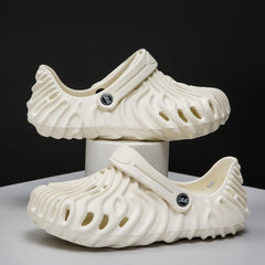 The Comet White Clogs/Sandals with Adjustable Back Strap | Comfortable & Lightweight| Stylish & Anti-Skid| Waterproof