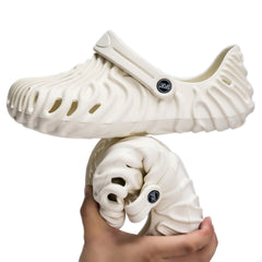 The Comet White Clogs/Sandals with Adjustable Back Strap | Comfortable & Lightweight| Stylish & Anti-Skid| Waterproof