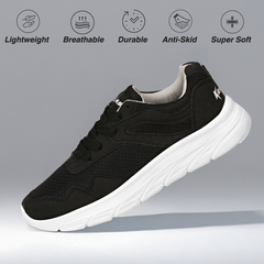 The Trip Star Black Running Shoe with EVA Sole  | Sports,Walking,Jogging,Casual| Lightweight & Comfortable