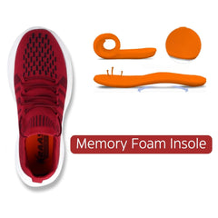 Gliders 3.0 | Lightweight Memory Foam Running Shoes for Women  | Red