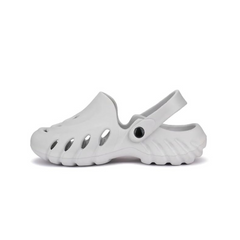 Men Shadow Grey Clogs/Sandals with Adjustable Back Strap | Comfortable & Lightweight| Stylish & Anti-Skid| Waterproof