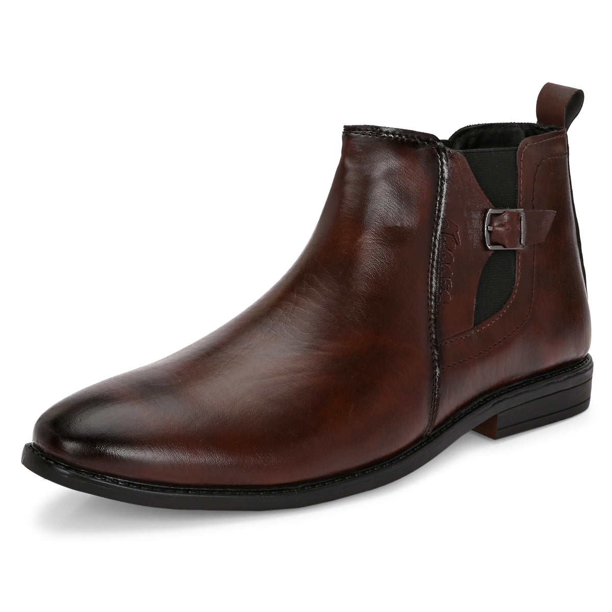 The Blackwood - Brown Leather Slip On Chelsea Boots