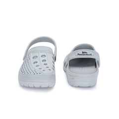 Men Clinkers Grey Clogs/Sandals with Adjustable Back Strap | Comfortable & Lightweight| Stylish & Anti-Skid| Waterproof