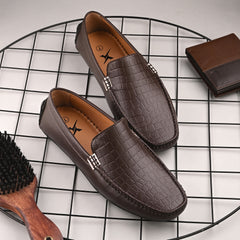 Urban Croco Brown Loafers