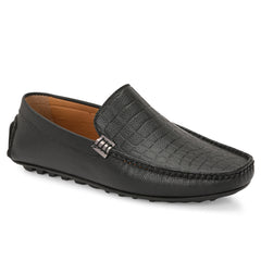 Urban Croco Black Loafers