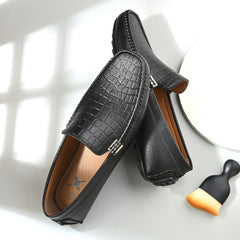 Urban Croco Black Loafers