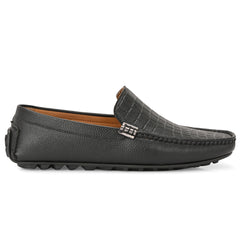 Urban Croco Black Loafers