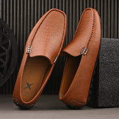 Urban Croco Tan Loafers