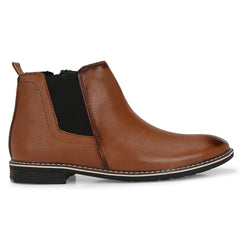 The Ashwood - Tan Leather Slip On Chelsea Boots