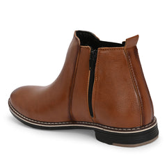 The Ashwood - Tan Leather Slip On Chelsea Boots