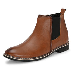 The Ashwood - Tan Leather Slip On Chelsea Boots