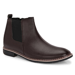 The Ashwood - Brown Leather Slip On Chelsea Boots