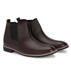 The Ashwood - Brown Leather Slip On Chelsea Boots