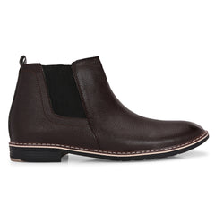 The Ashwood - Brown Leather Slip On Chelsea Boots