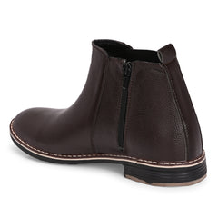 The Ashwood - Brown Leather Slip On Chelsea Boots