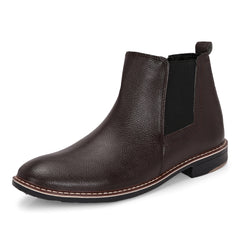 The Ashwood - Brown Leather Slip On Chelsea Boots