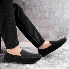 The Lukas Black Casual Loafer/Mojari with EVA Sole  | Day Out, Ethnic ,Walking,Wedding,Functions,Office| Lightweight & Comfortable