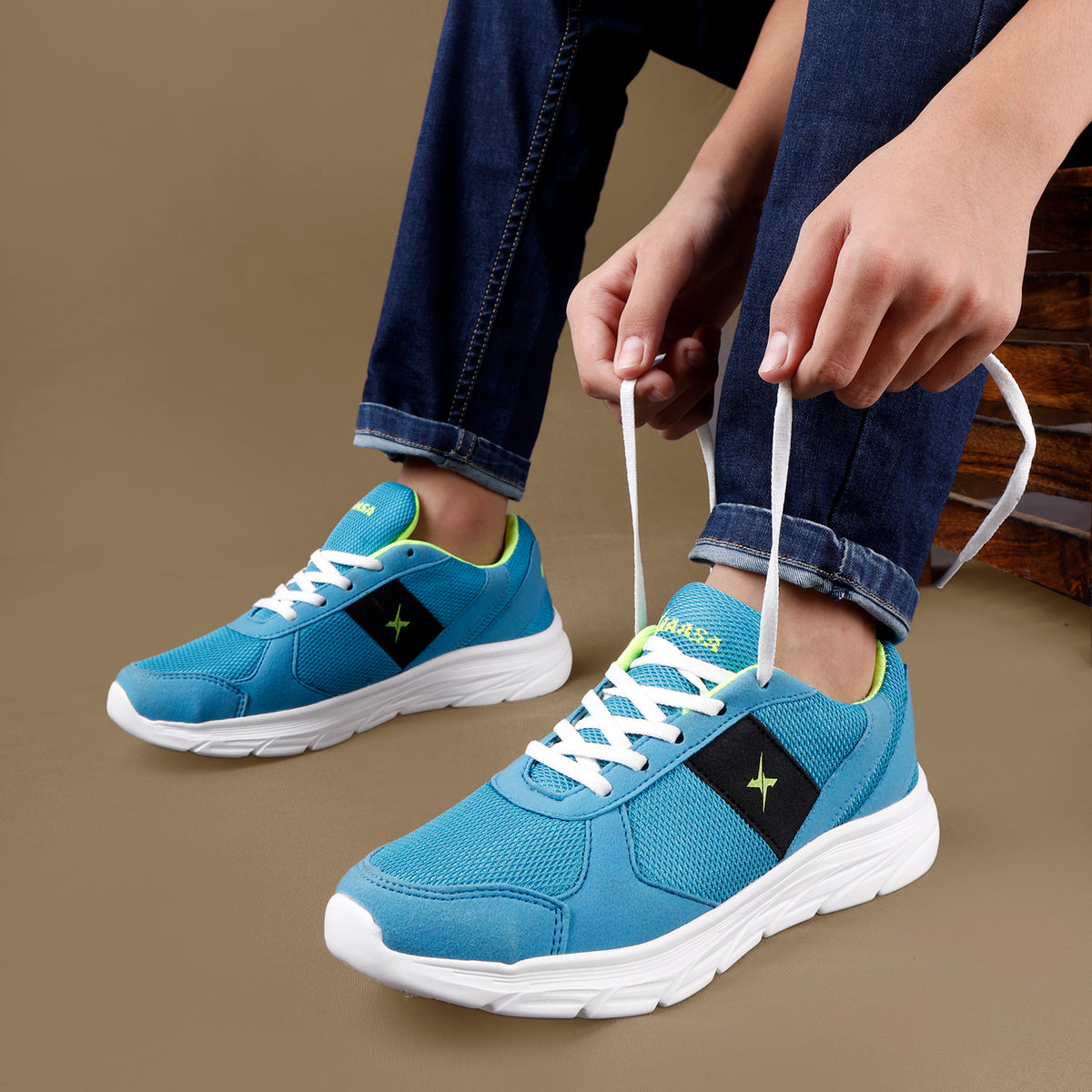 The  Trainers 300 Blue  Running Shoe with EVA Sole  | Sports,Walking,Jogging,Casual| Lightweight & Comfortable