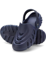 Men Shadow Navy Clogs/Sandals with Adjustable Back Strap | Comfortable & Lightweight| Stylish & Anti-Skid| Waterproof