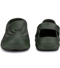 Men Shadow Army green Clogs/Sandals with Adjustable Back Strap | Comfortable & Lightweight| Stylish & Anti-Skid| Waterproof