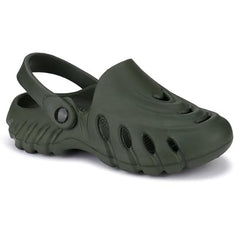 Men Shadow Army green Clogs/Sandals with Adjustable Back Strap | Comfortable & Lightweight| Stylish & Anti-Skid| Waterproof