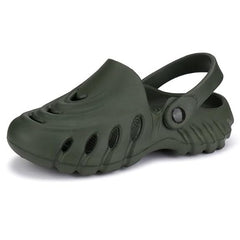 Men Shadow Army green Clogs/Sandals with Adjustable Back Strap | Comfortable & Lightweight| Stylish & Anti-Skid| Waterproof