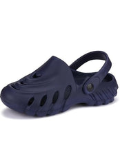 Men Shadow Navy Clogs/Sandals with Adjustable Back Strap | Comfortable & Lightweight| Stylish & Anti-Skid| Waterproof