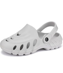 Men Shadow Grey Clogs/Sandals with Adjustable Back Strap | Comfortable & Lightweight| Stylish & Anti-Skid| Waterproof