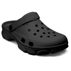 Men Gemini Black Clogs/Sandals with Adjustable Back Strap | Comfortable & Lightweight| Stylish & Anti-Skid| Waterproof